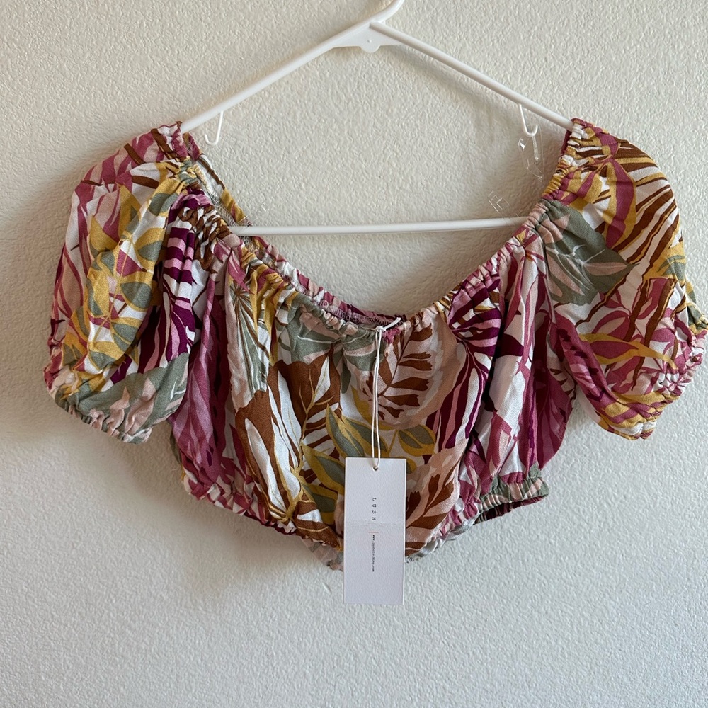 2 piece set size M skirt and crop top